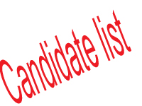candidate list