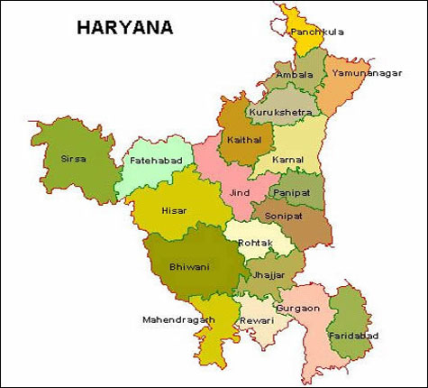 haryana map S