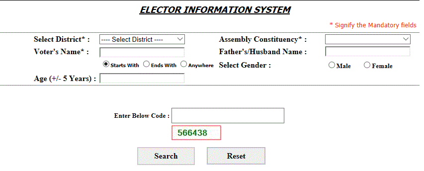 Himachal pradesh Voter Search Election Commission