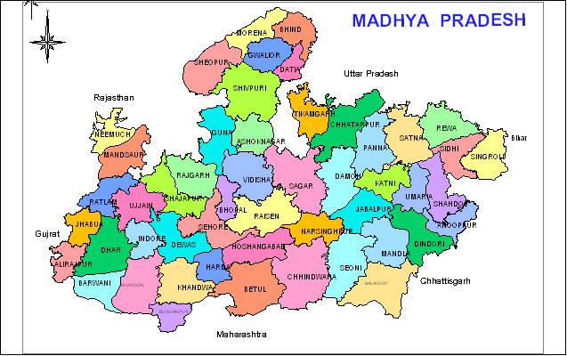 madhyapradesh map