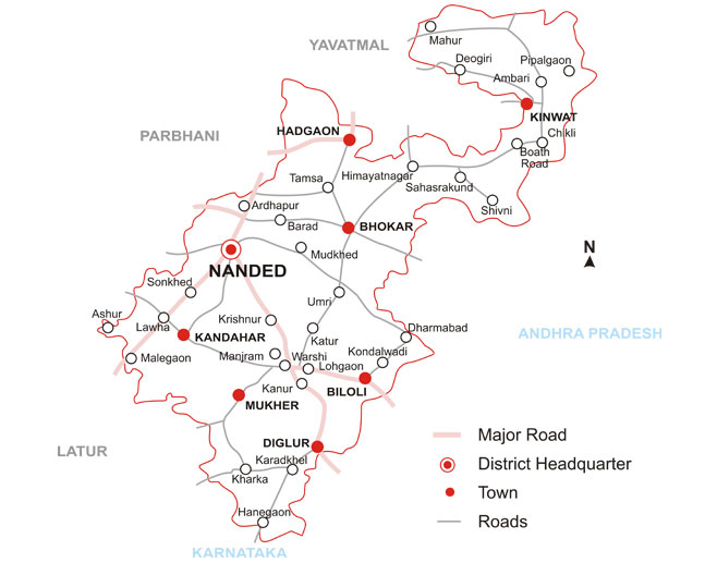 nanded map