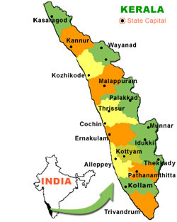 Kerala City Map