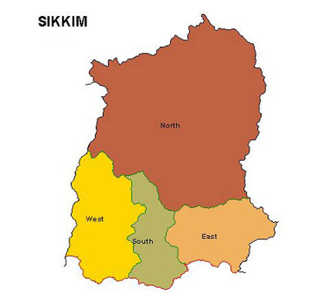 sikkim map s
