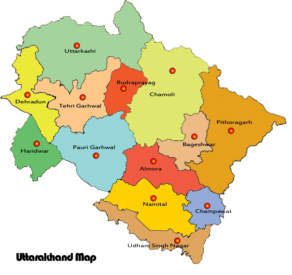 uttarakhand map