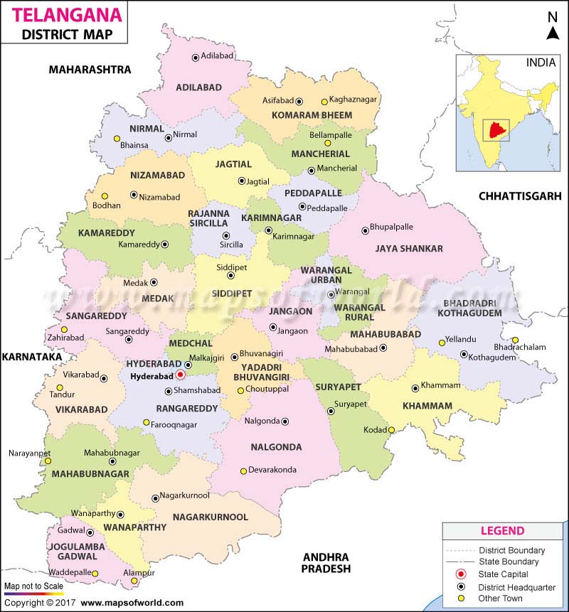 telangana map