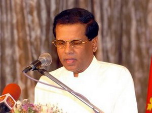 Sirisena officially declared Sri Lanka's new president
