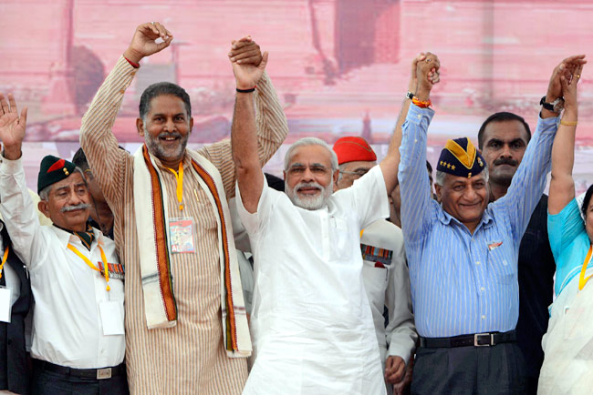Learn secularism from Army: Narendra Modi targets Centre in Rewari rally , Narendra Modi Rewari rally, BJP, NDA,Modi Speech, Narendra Modi Speech in rewari rally, Narendra Modi rewari speech, Narendra Modi news, latest politics updates.