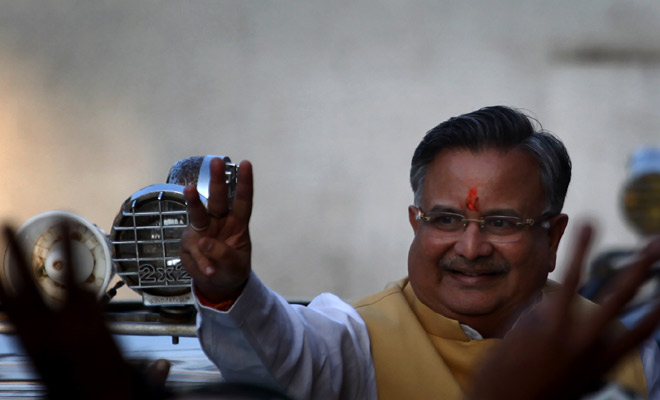 Raman Singh sworn-in as Chhattisgarh CM for third consecutive term