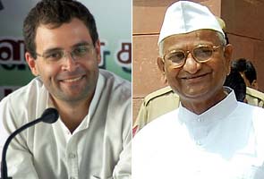 Rahul Gandhi thanks Anna Hazare, says his government was committed to giving the nation a strong Lokpal Bill.
