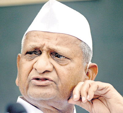 Anna Hazare’s hunger strike enters 4th day; MNS lends support