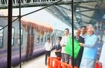 Prime Minister Narendra Modi  inaugurated a rail linebetween Katra and Udhampur