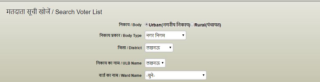 Download Lucknow Municipal Corporation Nagar Palika Voter List 2017 Ward Wise Name local body electoral roll CEO Revised final Voter list