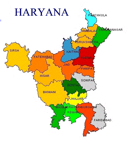 haryana map